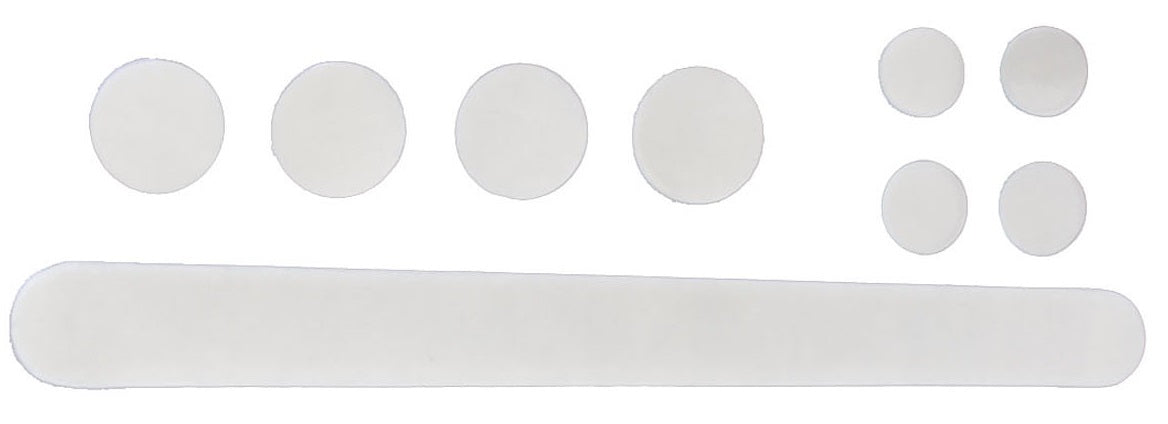 Velo Sticker Set para la protección del horquilla del marco RMS de 9 piezas transparente