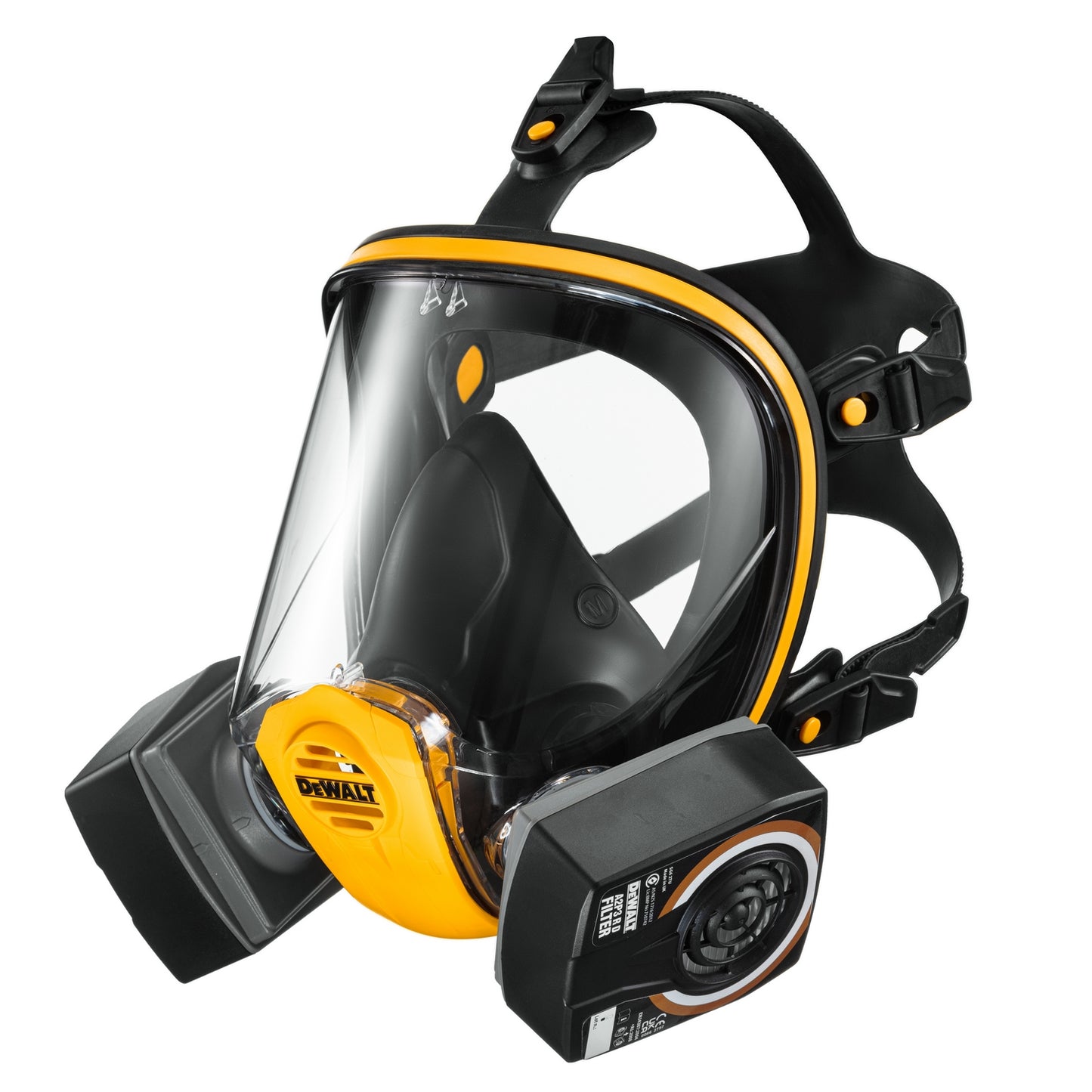 Dewalt dxir1ffmla2p3 lichtgewicht herbruikbaar volgelaatsmasker met a2p3 filters | maat l - dxir1ffmla2p3