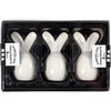 Coniglio Creative Company, h: 6,7 cm, p 3,6 cm, bianco, 3 pezzi 1 scatola
