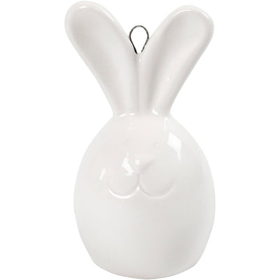 Coniglio Creative Company, h: 6,7 cm, p 3,6 cm, bianco, 3 pezzi 1 scatola