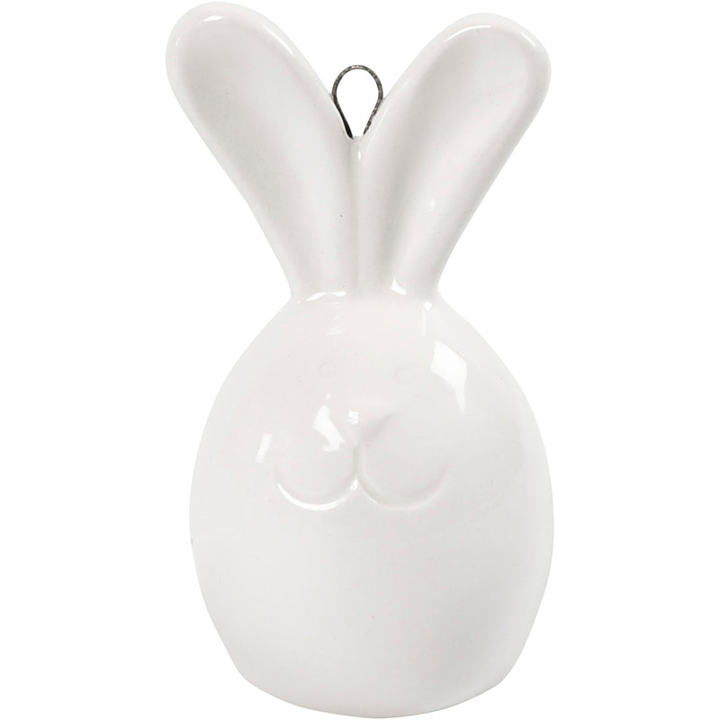 Coniglio Creative Company, h: 6,7 cm, p 3,6 cm, bianco, 3 pezzi 1 scatola