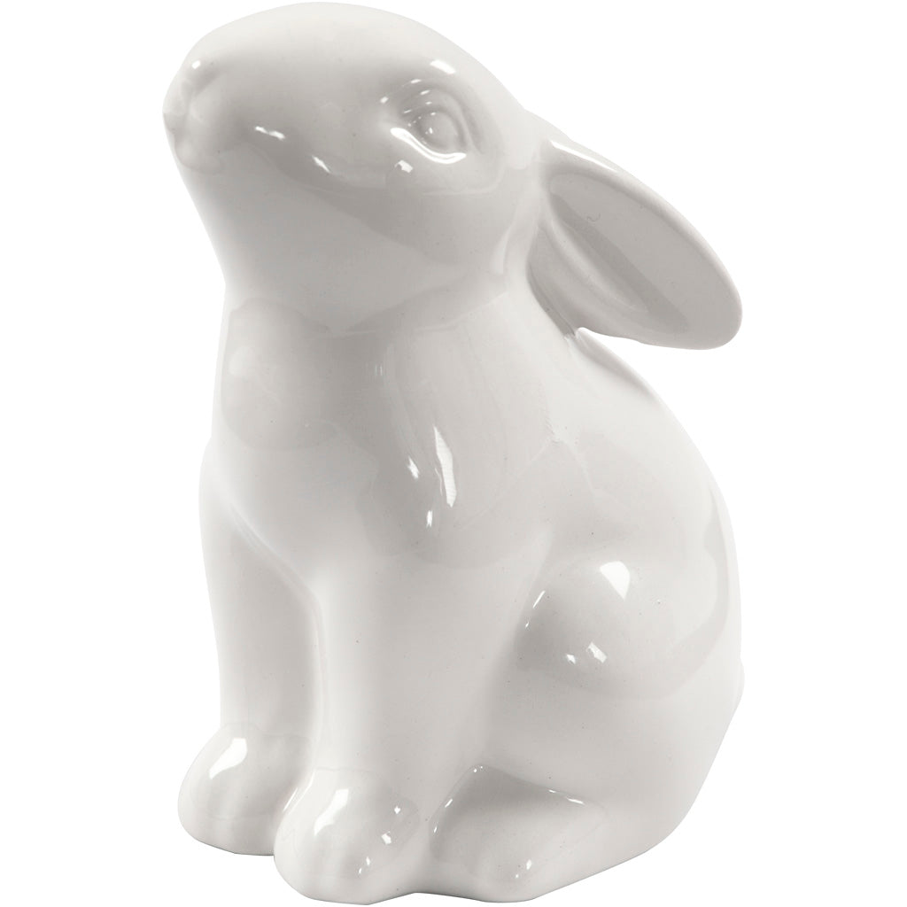 Coniglio Creative Company, h: 9 cm, p 5,5 cm, bianco, 12 pezzi 1 scatola