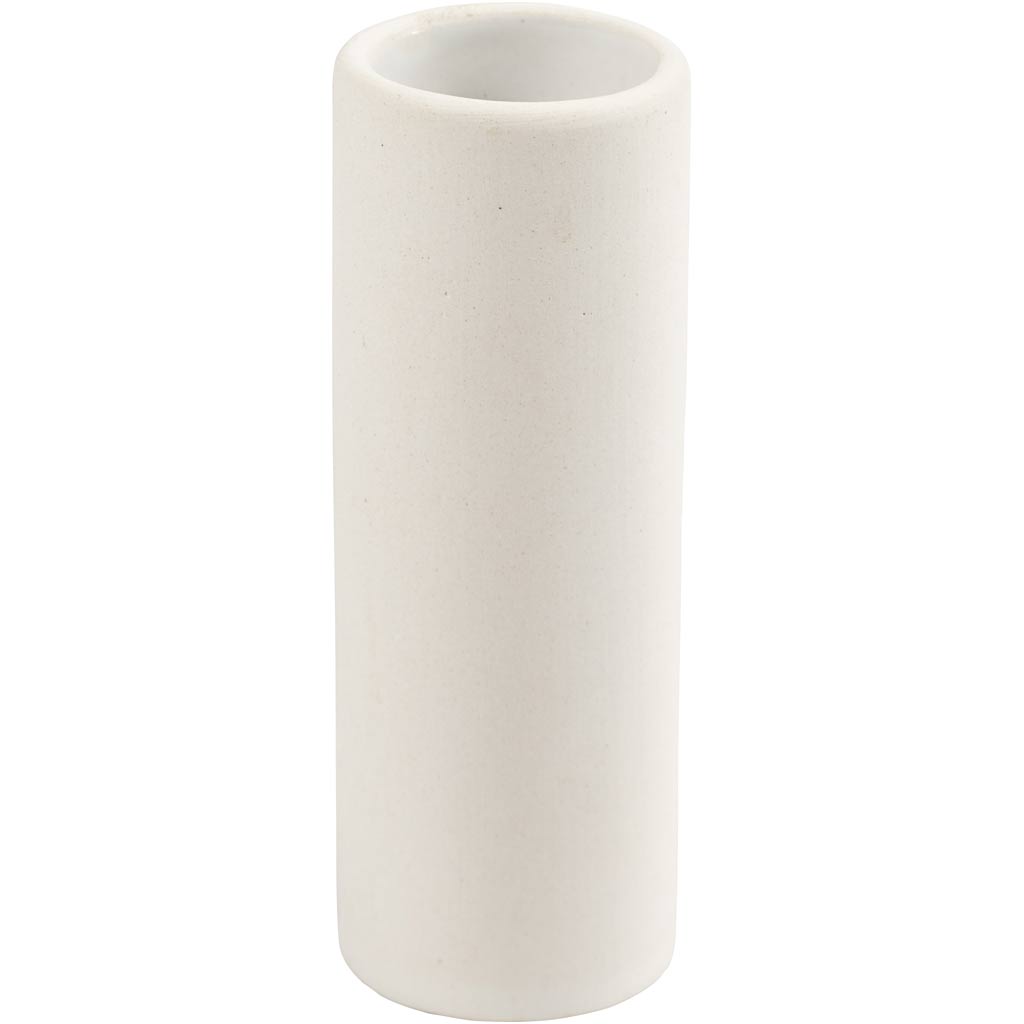 Vaso Creative Company, h: 11 cm, d 4 cm, bianco, 1 pezzo