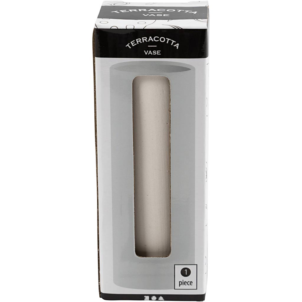 Vaso Creative Company, h: 11 cm, d 4 cm, bianco, 1 pezzo