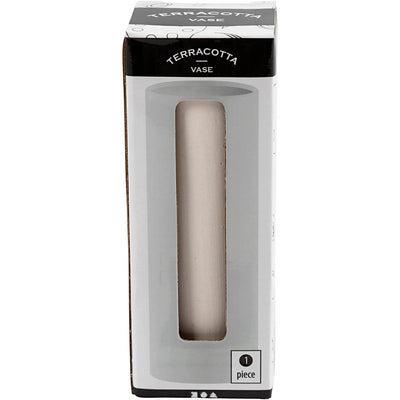 Jarrón Creativ Company, h: 11 cm, p 4 cm, blanco, 1 unidad