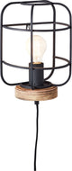 Brilliant gwen - wandlamp - e27 max 1x52w - zwart