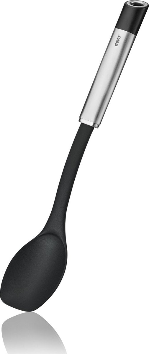 Cuchara para servir Gefu Primeline - nailon - 33 cm - para sartenes antiadherentes - resistente al calor hasta 210°c - mango de acero inoxidable