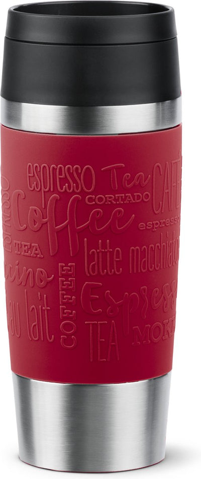 Tazza da viaggio Tefal classica - bottiglia thermos - 0,36 l - rossa - compatta - a tenuta stagna - adatta per il caffè