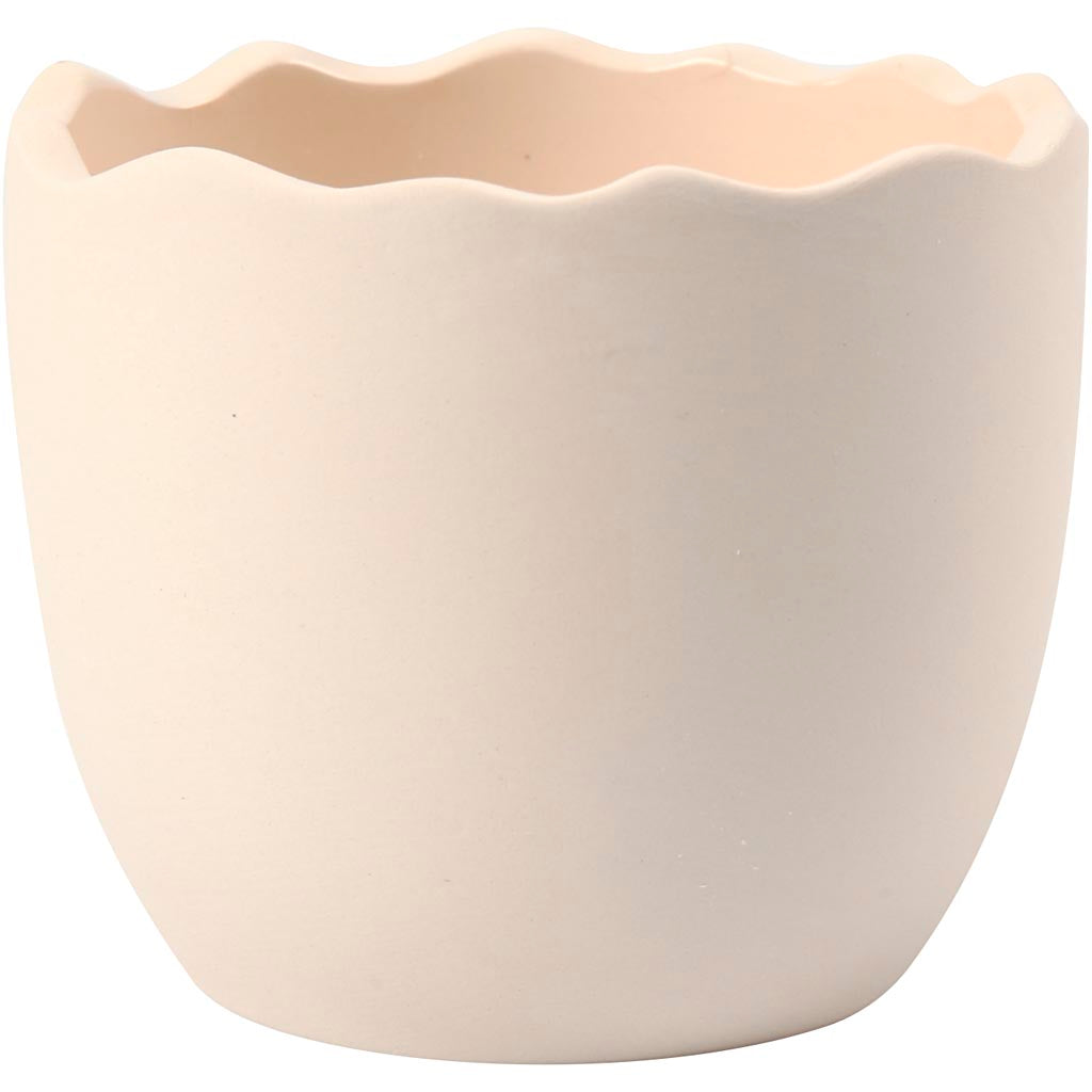 Vaso da fiori Creativ company, h: 6,3 cm, p 7,5 cm, bianco, 24 pezzi 1 scatola