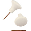 Gancio Creative Company, h: 5,1 cm, p 5,4 cm, bianco, 4 pezzi 1 scatola