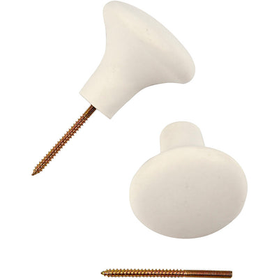 Gancio Creative Company, h: 5,1 cm, p 5,4 cm, bianco, 4 pezzi 1 scatola