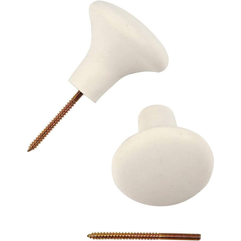 Gancio Creative Company, h: 5,1 cm, p 5,4 cm, bianco, 4 pezzi 1 scatola