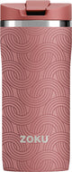 Zoku thermosbeker, 355 ml, rvs polypropyleen, bpa vrij, roze met print -