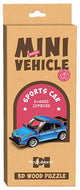 Wooden construction kit 3D sports car