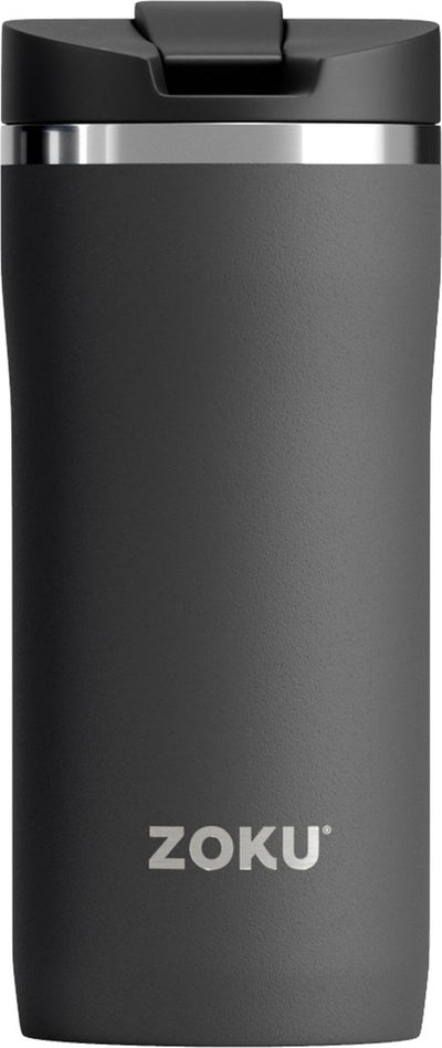 Tazza termica Zoku, 355 ml, polipropilene in acciaio inossidabile, senza BPA, nero