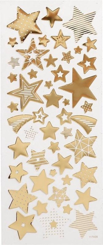 Creativ Company Stickers Gold Stars, 1 hoja