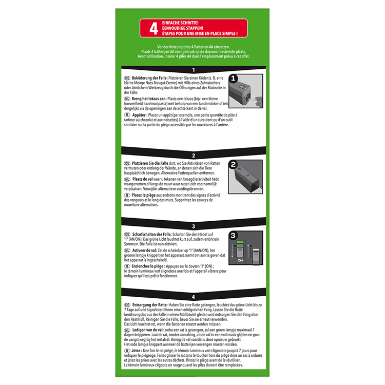 Pro-tect 1076862 - val ratten electronic 1st protect home | 1 stuks