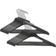 Kledinghangers pmbasicpl alba kunststof 45x23cm zwart 20 stuks