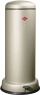 Papelera Wesco baseboy grande con cierre suave | 30 litros | metales - alpaca | cubo de basura con pedales