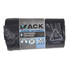 1054872 - afvalzak 60l, zwart ldpe 20 st per rol | 15 stuks