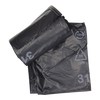 1054872 - afvalzak 60l, zwart ldpe 20 st per rol | 15 stuks