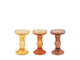 Natural collections candelabro cristal ø8,5x14cm tonos marrones