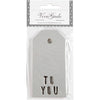 Etichette regalo Vivi Gade, per te, misura 5x10 cm, 300 g, argento, 15 pezzi 1 scatola