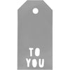Etichette regalo Vivi Gade, per te, misura 5x10 cm, 300 g, argento, 15 pezzi 1 scatola