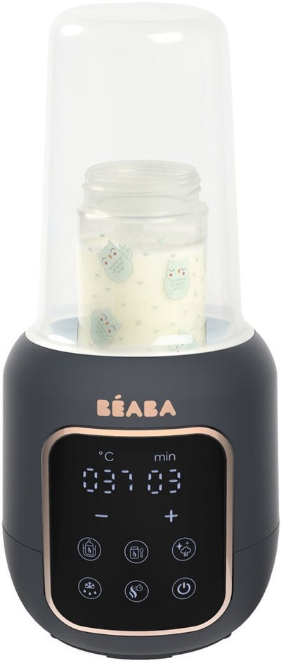 Béaba multi milk flessenwarmer - 5-in-1 - sterilisator opwarmer - touchscreen - grijs