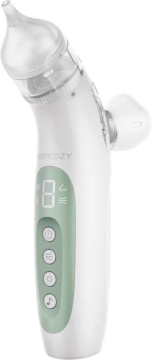 Momcozy breezyclear™ limpiador nasal eléctrico para bebé - Función de succión en spray 2 en 1 - aspirador nasal - limpiador de nariz para bebé