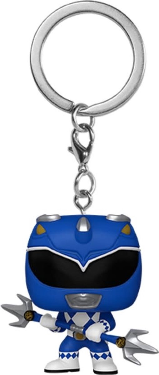 ¡Funko pop de bolsillo! llavero: mighty morphin power rangers 30 aniversario - blue ranger