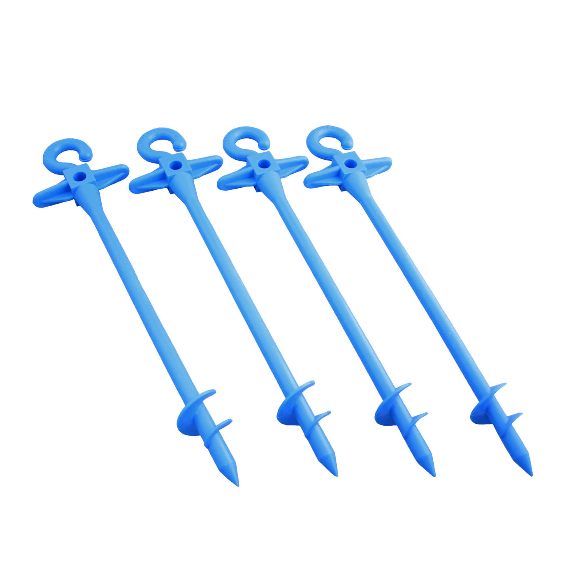 Bluescrew plastic ground anchors small - set of 4