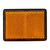 Slice arancione rettangolo riflettore 62 x 45 mm.