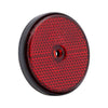 Ronde reflector 60 mm. rood