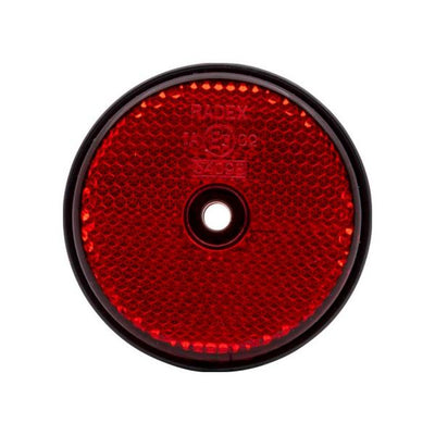 Ronde reflector 60 mm. rood