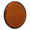 Reflector rond 70 mm. oranje plak