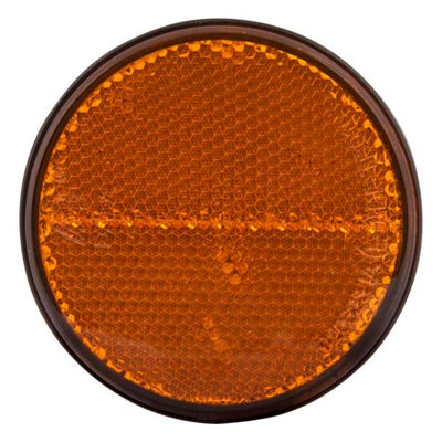 Reflector rond 70 mm. oranje plak