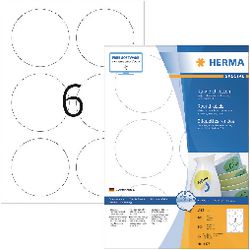 Etichette mobili Herma rotonde 85 100 fogli DIN A4 600 pezzi 4478
