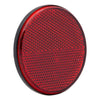 Reflector rond 70 mm. rood plak