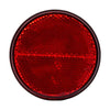 Reflector rond 70 mm. rood plak