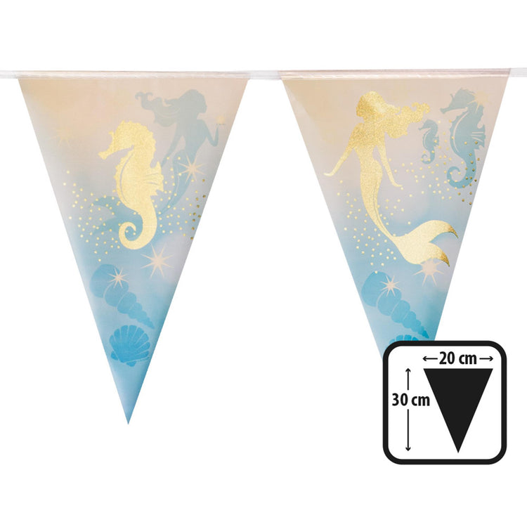 Boland bandera linea sirena foil 4m 30x20cm