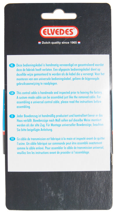 Set di cavi Elvedes Freno tamburo 1,70 m 2,35 m in acciaio inossidabile nero