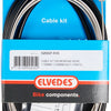 Conjunto de cables Elvedes Brigu Frame 1.70m 2.35m de acero inoxidable negro