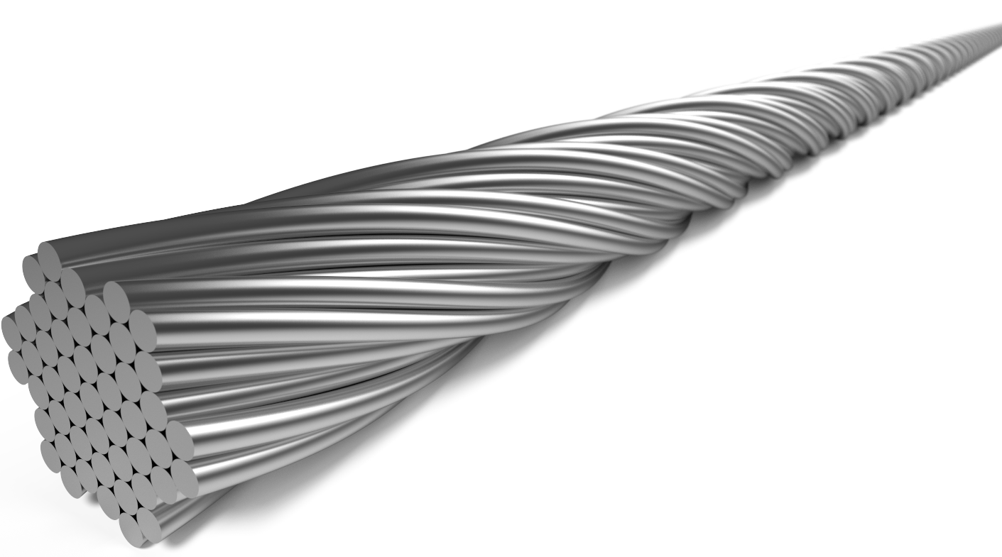 Cavo interno di Elvedes Shift 2250 mm 7 x 7 in acciaio inossidabile Ø1,1 mm con N Nipple Ø4,5 × 4,5 (scatola di 50 pezzi)