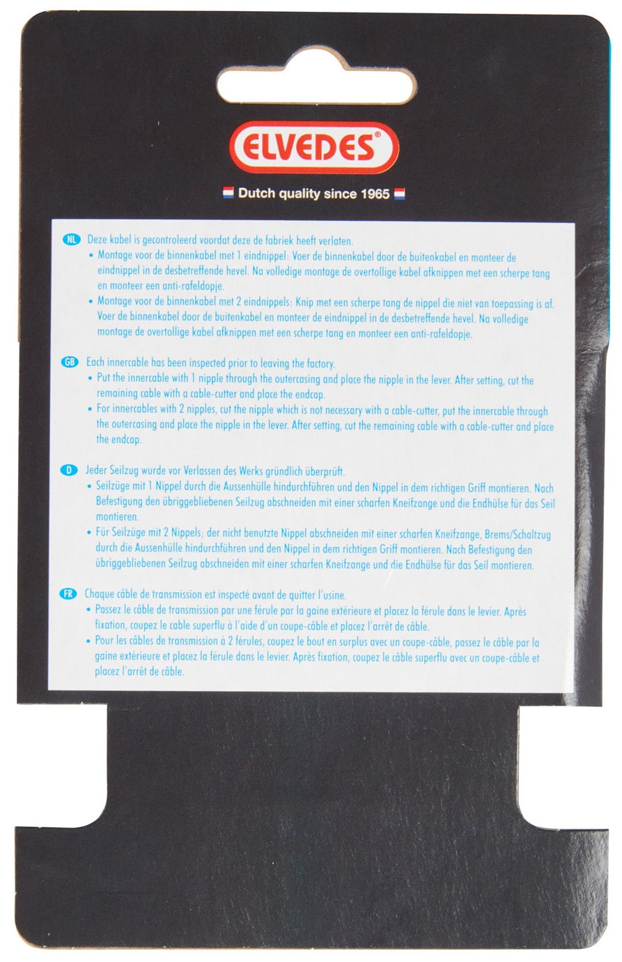 REM Binnenkabel 2.000 mm 1 × 19 in acciaio inossidabile Ø1,5 mm con v-Nipple Ø5,5 × 10