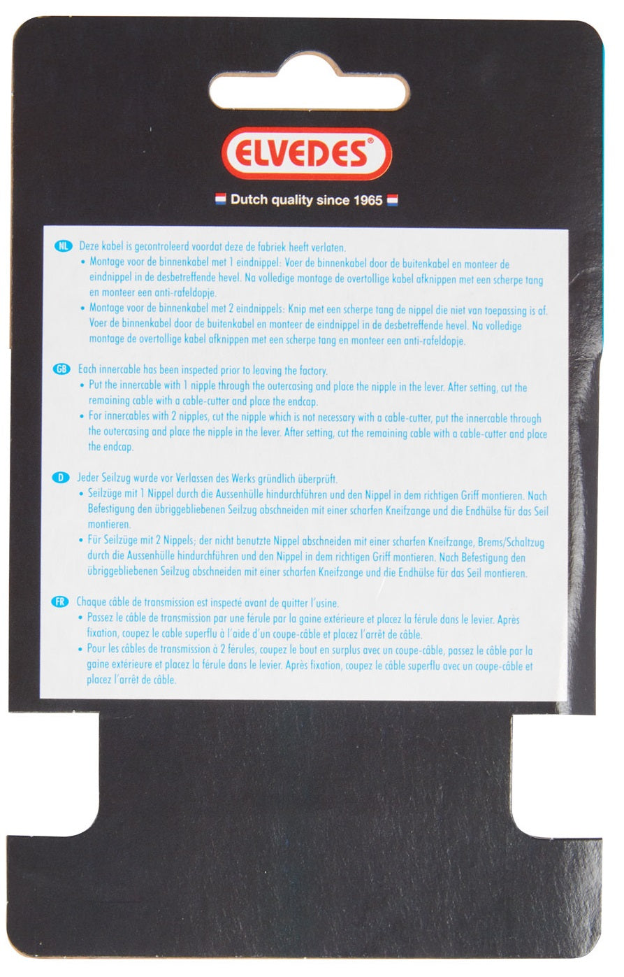 Elvedes Schakel Binnenk 2250mm in acciaio inossidabile N-NIP. 6472RVS-SHIM-49-SL