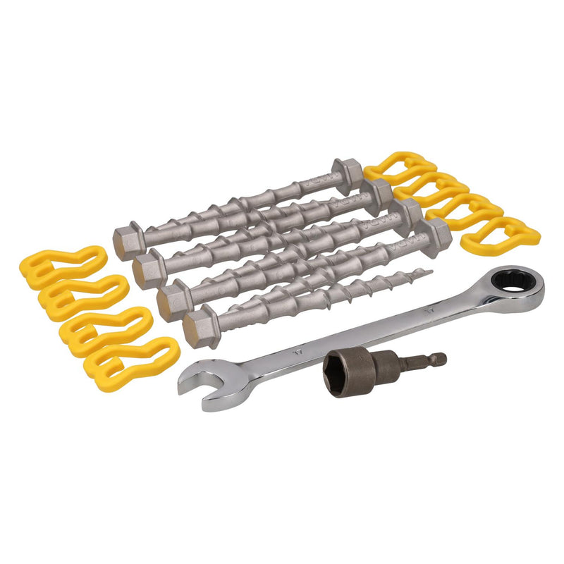 Set completo di picchetti Alu-camp da 15 cm (set da 8) - incluso adattatore e chiave