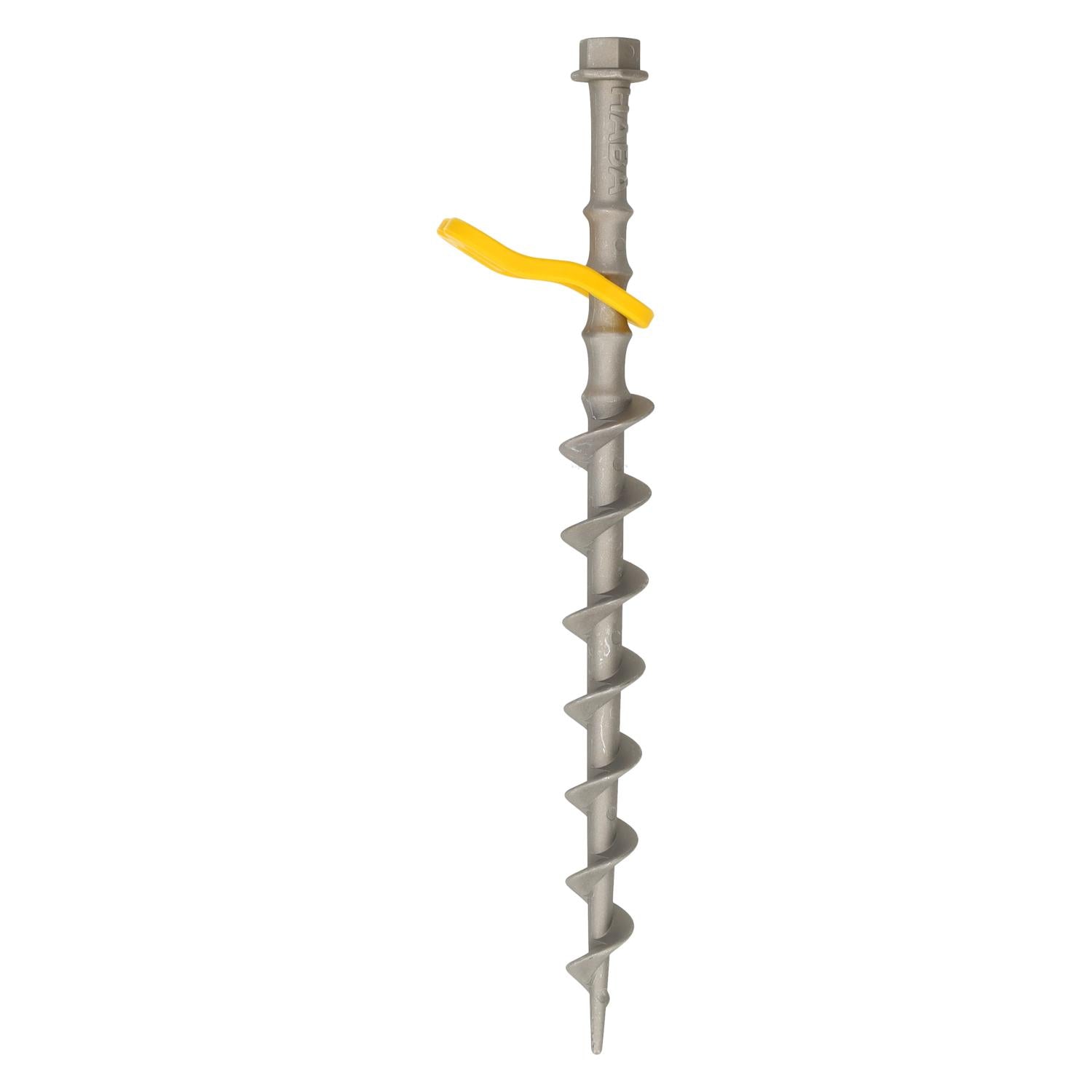 Set completo di picchetti a vite Alu-camp 31 cm (set da 4) - incluso adattatore e chiave