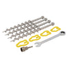 Set completo di picchetti a vite Alu-camp 31 cm (set da 4) - incluso adattatore e chiave