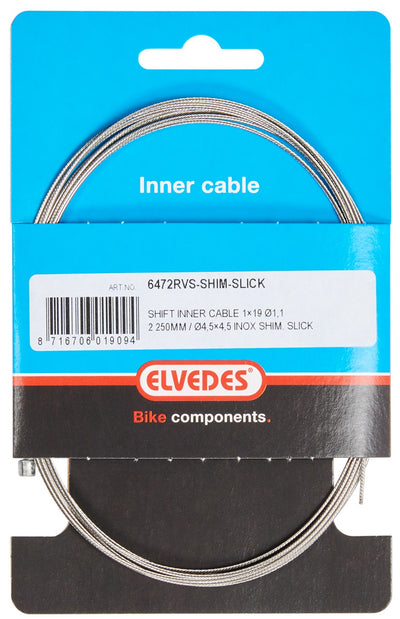 Cable enumnable Shimano 2.25 m 1.1 mm de plata